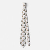 Kerstaven en tijgerpatroon stropdas (Voorkant)