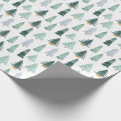 Kerstaven in de winter Festive Gift Cadeaupapier (Hoek)