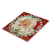 Kerstaven keramische Tegel Tegeltje (Zijkant)