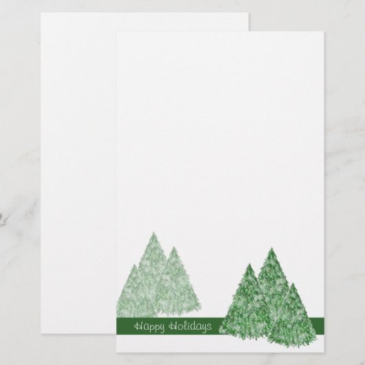 Kerstaven — Kerstaven — TBA Briefpapier (Voorkant / Achterkant)