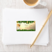 Kerstaven, kerstbalken etiket (Insitu)