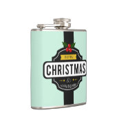 kerstaven met aangepaste naam heupfles (Rechts)