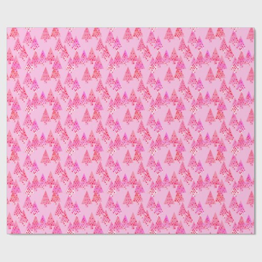 Kerstaven met een moderne bloem - pastelroze cadeaupapier (Vlak)