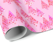 Kerstaven met een moderne bloem - pastelroze cadeaupapier (Rol Hoek)