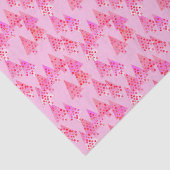 Kerstaven met een moderne bloem - pastelroze tissuepapier (Detail)