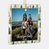 Kerstaven met Gold Accents-keramische versiering Keramisch Ornament (Rechts)