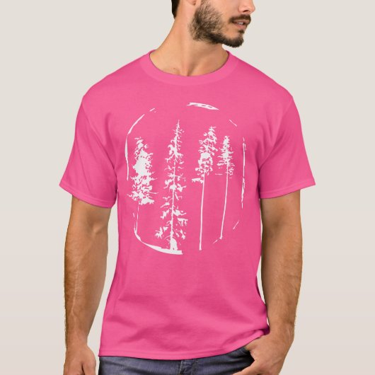 Kerstaven Pine Bogen T-shirt (Voorkant)