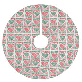 Kerstaven Rood Groen Geest laat het sneeuwen Kerstboom Rok (Voorkant)