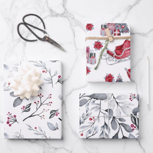 Kerstaven Slaappasta Seizoensbedekking Inpakpapier Vel (Voorkant)