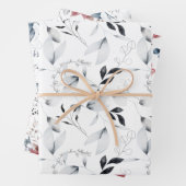 Kerstaven, Twigs, Leaves en Winter Flower Inpakpapier Vel (In situ)