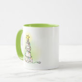 Kerstaven van Cartoon en muis Mok (Voorkant links)