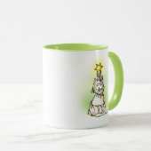 Kerstaven van Cartoon en muis Mok (Voorkant rechts)