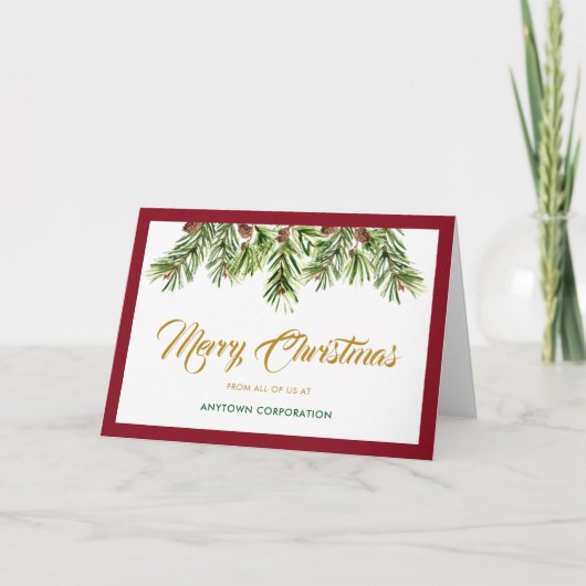 Kerstaven van de Kerstak van de Zware Kerst Feestdagen Kaart (Voorkant)