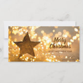 Kerstaven van kerstlampjes feestdagenkaart (Voorkant)