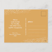 Kerstaven van kerstlampjes feestdagenkaart (Achterkant)