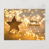 Kerstaven van kerstlampjes feestdagenkaart (Voorkant)