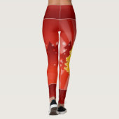 Kerstaven van rode Leggings (Achterkant)