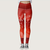 Kerstaven van rode Leggings (Voorkant)