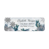 Kerstaven van Trendy, Snowflakes Etiket (Voorkant)