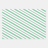 Kerstaven voor kerstinpakpapier groene snoeprietst inpakpapier vel (Voorkant 2)