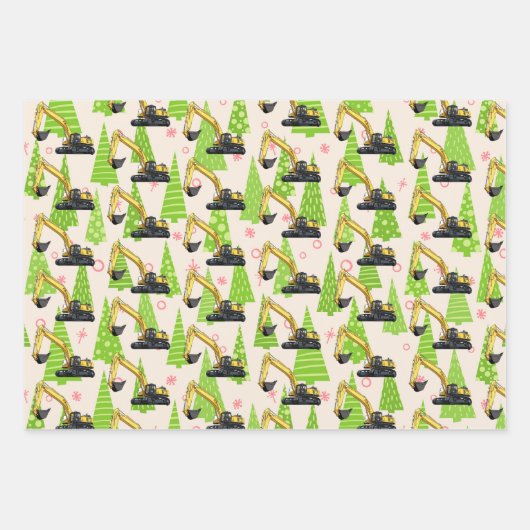 kerstaven voor zwaar bediende apparatuur inpakpapier vel (Voorkant)