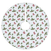 Kerstavestilant Plant en rode bogen Kerstboom Rok (Voorkant)