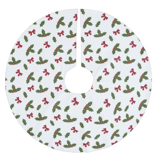 Kerstavestilant Plant en rode bogen Kerstboom Rok (Voorkant)