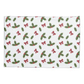 Kerstavestilant Plant en rode bogen Kussensloop (Achterkant-Links)