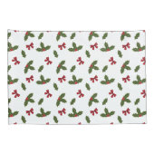 Kerstavestilant Plant en rode bogen Kussensloop (Achterkant-Rechts)