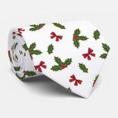 Kerstavestilant Plant en rode bogen Stropdas (Opgerold)