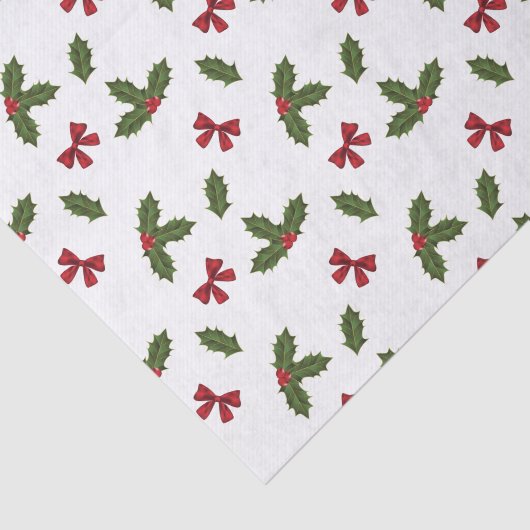 Kerstavestilant Plant en rode bogen Tissuepapier (Detail)