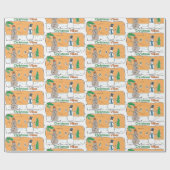 Kerstavibes uit een deel van de wereld cadeaupapier (Vlak)