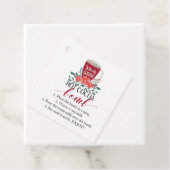 Kerstaviplein voor warme cacaomb bedankjes labels (In situ)