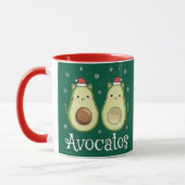 Kerstavocado's Kawaii Cat & Avocado Mok (Links)