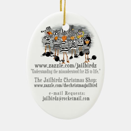 Kerstavond 2014 in Jailbird Ornament (Achterkant)