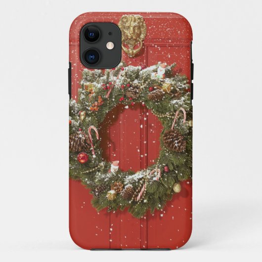 Kerstavond aan de deur hangen Case-Mate iPhone case (Achterkant)