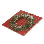 Kerstavond aan de deur hangen tegeltje (Zijkant)