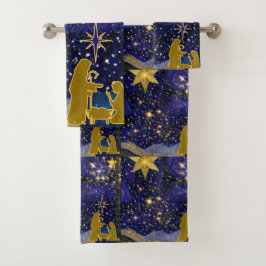 kerstavond bad handdoek