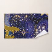 kerstavond bad handdoek (Handdoek)