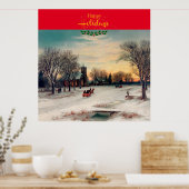 Kerstavond, beroemd schilderij, poster (Keuken)