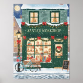 Kerstavond bij de Werkplaats van Sinterklaas Poste Poster (Voorkant)