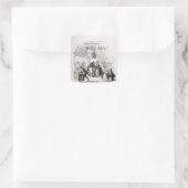 Kerstavond bij Mr Wardle's Vierkante Sticker (Tas)