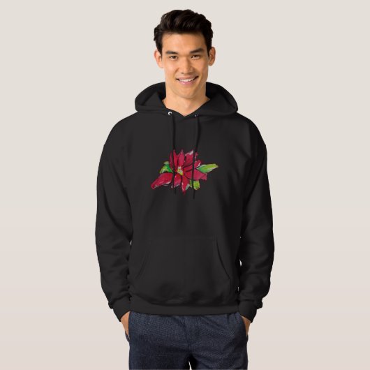Kerstavond Bloem Hoodie (Voorkant volledig)