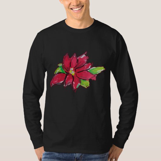 Kerstavond Bloem T-shirt (Voorkant)