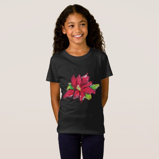 Kerstavond Bloem T-shirt (Voorkant volledig)