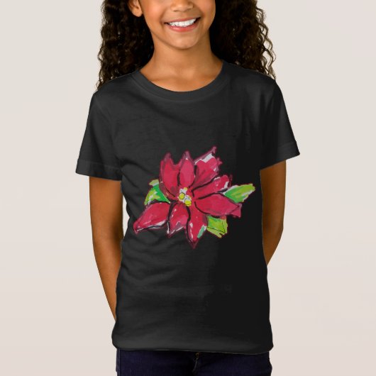 Kerstavond Bloem T-shirt (Voorkant)