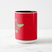 Kerstavond Bloem Tweekleurige Koffiemok (Center)