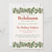 Kerstavond Botanische Mexicaanse Nochebuena Kaart (Voorkant)