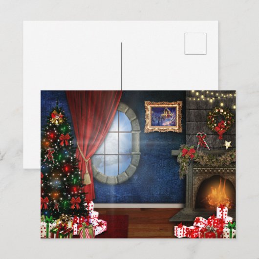 kerstavond briefkaart (Voorkant / Achterkant)