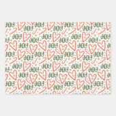 Kerstavond, cacao, bomen en cadeautjes inpakpapier vel (Voorkant 2)